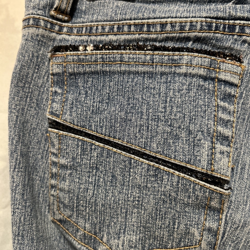 Vintage Y2K Zoey Beth Women's Bootcut Denim Jeans‎ 9/10 Medium Wash Stretch - Picture 9 of 11